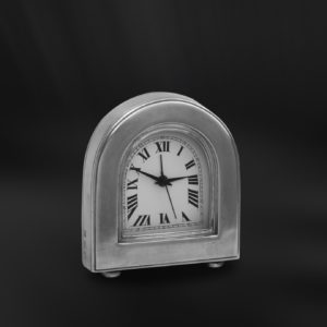 Pewter alarm clock - Alarm clock handmade in Italy - Italian pewter alarm clock (Art.844)