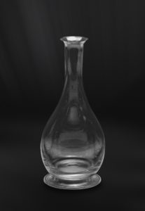 Pewter and crystal bottle - Bottle handmade in italy - italian pewter bottle (Art.736)
