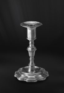 Pewter candlestick - Candlestick handmade in Italy - Italian pewter candlestick (Art.233)