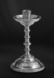 Pewter candlestick - Candlestick handmade in Italy - Italian pewter candlestick (Art.307)