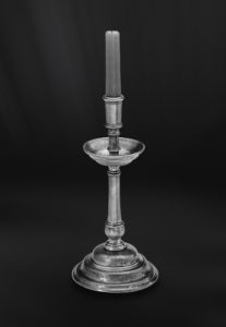Pewter candlestick - Candlestick handmade in Italy - Italian pewter candlestick (Art.408)