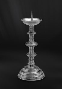 Pewter candlestick - Candlestick handmade in Italy - Italian pewter candlestick (Art.506)
