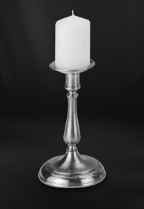 Pewter candlestick - Candlestick handmade in Italy - Italian pewter candlestick (Art.653.5)