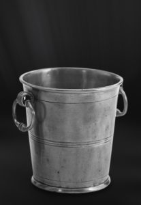 Pewter Champagne Bucket - Ice bucket bottle pewter handmade in Italy - Italian pewter Champagne bucket (Art.289)
