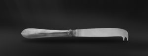Pewter cheese knife - Pewter and stainless steel flatware handmade in italy - Italian pewter cutlery (Art.714)