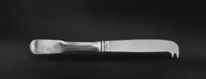 Pewter cheese knife - Pewter and stainless steel flatware handmade in italy - Italian pewter cutlery (Art.834)