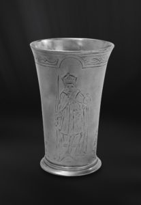 Pewter cup - Vase handmade in Italy - Italian pewter cup (Art.400)