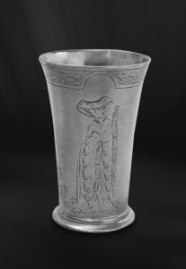 Pewter cup - Vase handmade in Italy - Italian pewter cup (Art.403)