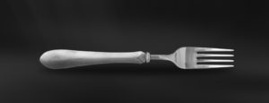 Pewter fork - Pewter and stainless steel flatware handmade in italy - Italian pewter cutlery (Art.700)