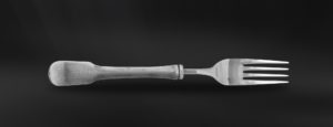Pewter fork - Pewter and stainless steel flatware handmade in italy - Italian pewter cutlery (Art.820)