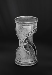 Pewter hourglass - Hourglass handmade in Italy - Italian pewter sand hour glass (Art.323)