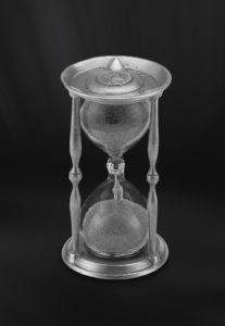 Pewter hourglass - Hourglass handmade in Italy - Italian pewter sand hour glass (Art.682)