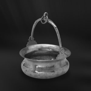 Pewter Ice Bucket - Flowerpot pewter handmade in Italy - Italian pewter ice bucket (Art.104)