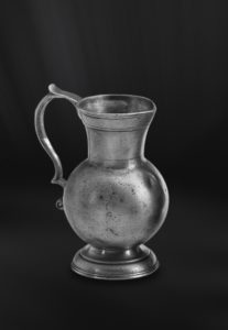 Pewter jug - Pitcher handmade in italy - Italian pewter pitcher (Art.345)