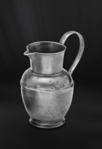 Pewter jug - Pitcher handmade in italy - Italian pewter pitcher (Art.428)