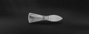 Pewter parmesan cheese knife - Pewter and stainless steel flatware handmade in italy - Italian pewter cutlery (Art.686)