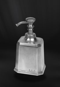 Pewter soap dispenser - Soap dispenser handmade in Italy - Italian pewter soap doser (Art.803)