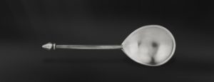 Antique pewter spoon - Antique spoon handmade in italy - Italian antique pewter spoon (Art.871)