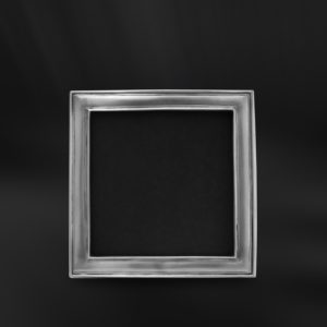 Square pewter photo frame - Square photo frame handmade in Italy - Italian pewter picture frame (Art.863)