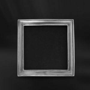 Square pewter photo frame - Square photo frame handmade in Italy - Italian pewter picture frame (Art.864)