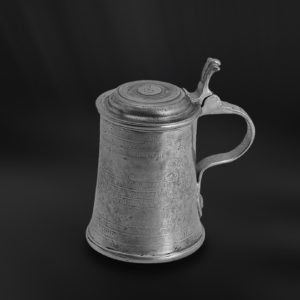 Pewter beer tankard pint - Beer mug handmade in Italy - Italian pewter beer tankard (Art.115)