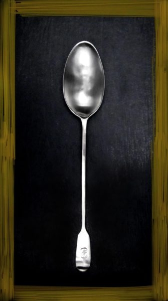 Pewter serving spoon - Italian pewter flatware (165)