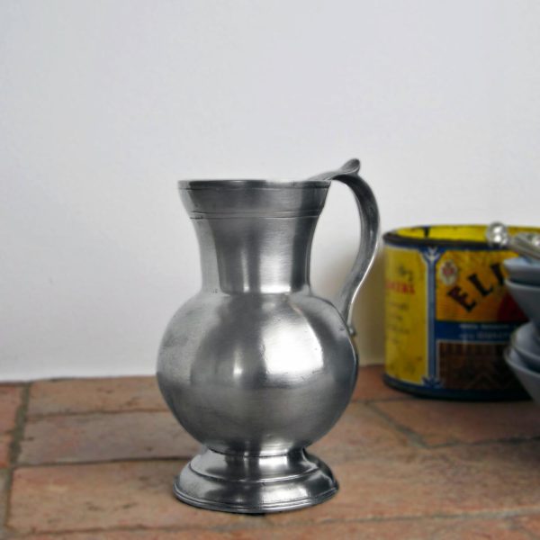 Pewter pitcher - Pewter jug - Italian pewter drinkware (345)