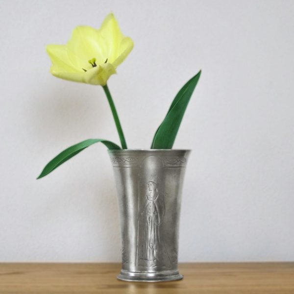 Pewter flowerpot - Italian pewter giftware (401)