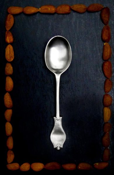 Antique pewter spoon - Italian pewter gifts (418)