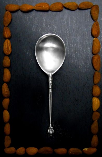 Antique pewter spoon - Italian pewter gifts (499)