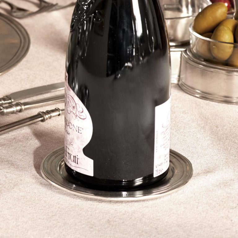 Pewter Wine Bottle Coaster Italian Pewter Drinkware