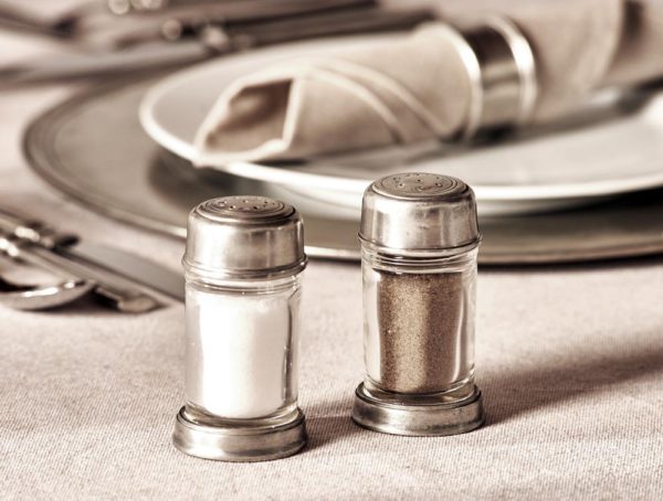 Pewter salt & pepper cruet set - Pewter salt & pepper shakers - Italian pewter tableware (547)