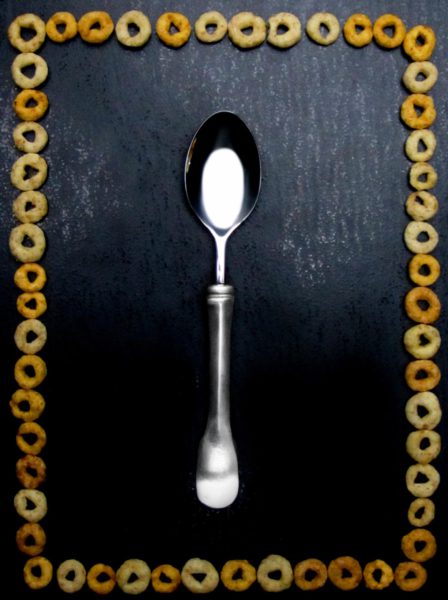 Italian pewter teaspoon (823)