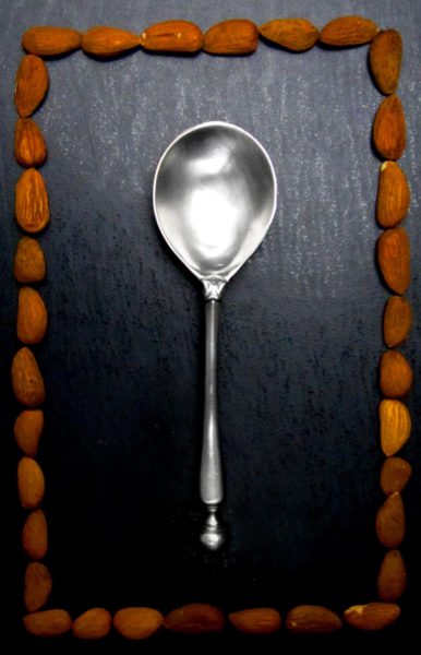 Antique pewter spoon - Italian pewter gifts (846)
