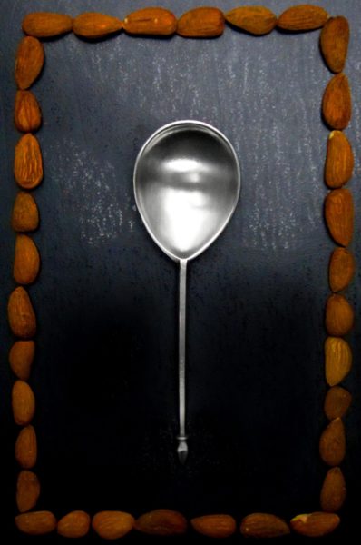 Antique pewter spoon - Italian pewter gifts (871)