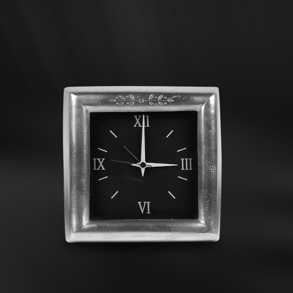 Pewter Alarm Clock Italian Pewter Gifts