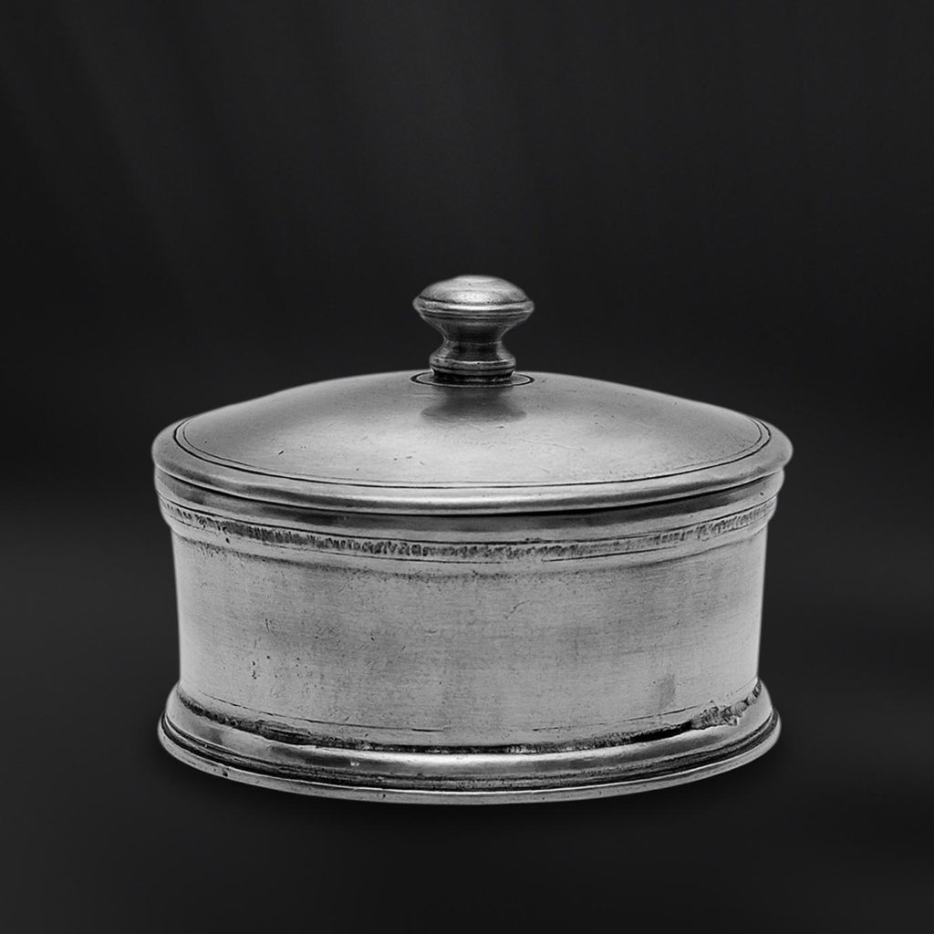 Round Pewter Box - Italian Pewter Gifts