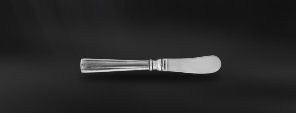 Pewter butter knife - Pewter and stainless steel flatware handmade in italy - Italian pewter cutlery (Art.610.5)