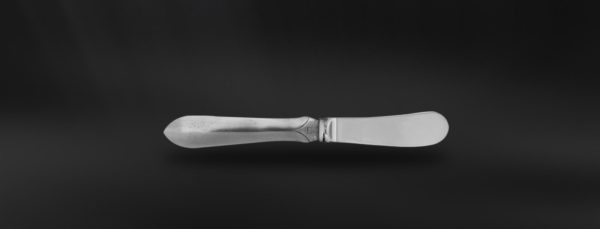 Pewter butter knife - Pewter and stainless steel flatware handmade in italy - Italian pewter cutlery (Art.710.5)