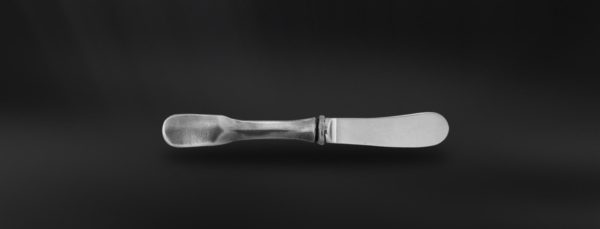 Pewter butter knife - Pewter and stainless steel flatware handmade in italy - Italian pewter cutlery (Art.830)