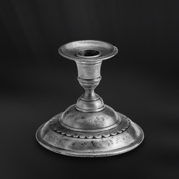 Pewter candle holder - Candle holder handmade in Italy - Italian pewter candle holder (Art.327)