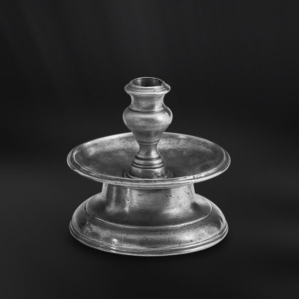 Pewter candle holder - Candle holder handmade in Italy - Italian pewter candle holder (Art.340)