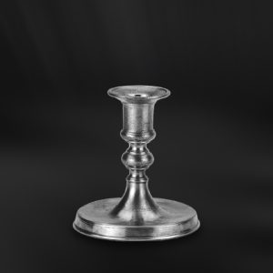 Pewter candle holder - Candle holder handmade in Italy - Italian pewter candle holder (Art.649)