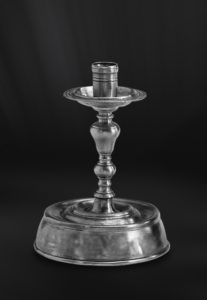 Pewter candlestick - Candlestick handmade in Italy - Italian pewter candle holder (Art.303)