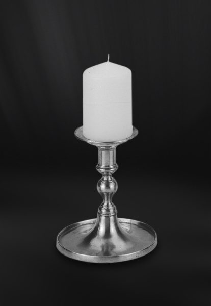 Pewter candlestick - Candlestick handmade in Italy - Italian pewter candle holder (Art.513.5)