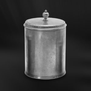 Pewter canister - Canister handmade in Italy - Italian pewter canister (Art.481)