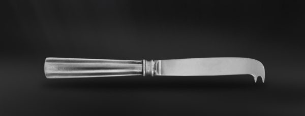 Pewter cheese knife - Pewter and stainless steel flatware handmade in italy - Italian pewter cutlery (Art.684)
