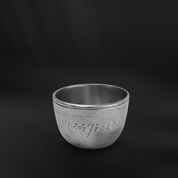 Pewter grappa liqueur cup - Liqueur cup handmade in Italy - Italian pewter liqueur cup (Art.301)