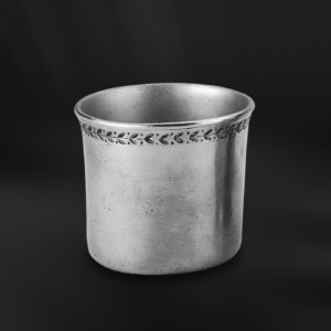 Pewter cup - Cup handmade in Italy - Italian pewter cup (Art.674)