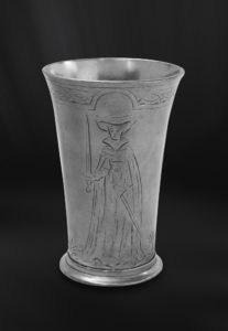Pewter cup - Vase handmade in Italy - Italian pewter cup (Art.399)